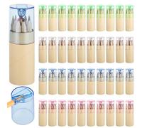 40 Sets Shrunken Color Pencils, Convenient 12 Colors Pencils in Case Featuring Sharpener, Children's Mini Pencils, Sketching Writing Vivid Pencils School Celebrations Artware