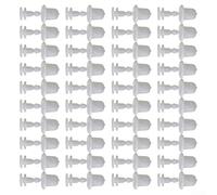 40 Sets Wheel Arch Mudguard Flare Liner Clips Fasteners, For Durable White Plastic Trim Retainers Compatible with For Navara D22, For Frontier 1998-2