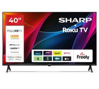 40" SHARP 2T-C40HD2725KB Roku TV Smart Full HD HDR LED TV, Black