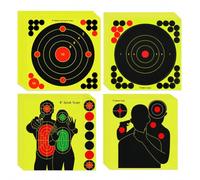 40 Sheet 8In Bullseye Shooting Target, Shooting area will not change color