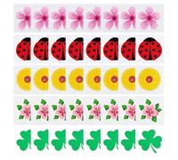 40 Sheet Fly Window Stickers, Plant Fly Stickers, Window Flys Sticker,Non Toxic Insect Pest Attractor for Home Garden Kitchen and Dinning Windows