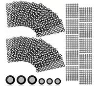 40 Sheet Scanning Marker for 3D Scanner High Reflective Marking Point and Positioning Dot 1500+560 PCS Sticker for Enhanced 3D Scan Precision (6mm and 3mm)