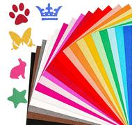 40 Sheets A4 Glitter Cardstock Paper,20 Colors 250gsm Sparkle Craft Paper(2 per Color), Non Shed Shiny Card for DIY Crafts, Scrapbook, Cricut, Party Decorations
