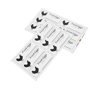 40 Sheets Chicken Egg Date Label Stickers, White Copper | Self Adhesive Sheets, Clean Removal, Moisture Stick Finish, Farm Stands and Small Businesses, 40 Sheets
