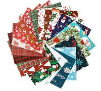 40 Sheets Christmas Pattern Paper, Double-Sided 20 x 20cm Christmas Decorative Paper for Card Making Scrapbook Handwork, 20 Designs