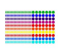 40 Sheets Color Coding Labels, 19mm Round Dot Sticker, 70pcs Per Sheet, 10 Different Assorted Colors Dot Label for Classroom Office DIY