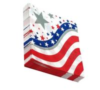 40 Sheets Independence Day Napkins 33x33cm Wood Pulp Disposable