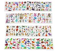 40 Sheets Temporary Tattoo for kids, Dinosaur, Underwater World, Cartoon Animals,Mermaid Paper Tattoo Stickers for Teens Boys Girls Arm Face Transfer Tattoos, Children Birthday Party Favors Gift