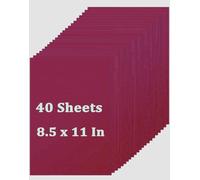 40 Sheets Wine Red Cardstock 8.5 x 11 Inches, Thick Card for Graduation, Anniversary, Invitations, Christmas, Menus, Wedding, DIY Cards Making, Stationary Printing