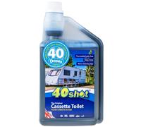 40 Shot Cassette Toilet Blue - Concentrated Cassette & Caravan Toilet Chemical