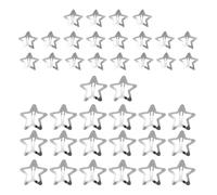 40 Silver Five-Pointed Star Hairpins, Y2K Style Headdress, Practical And Beautiful Hairpin, Suitable For Fixed Side Broken Hair, Bangs.