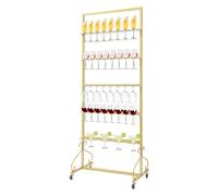 40-Slot Champagne Rack for Wine Glasses - Stable Wall Mount Holder, Perfect for Weddings and Events, Ideal for Parties and Entertaining