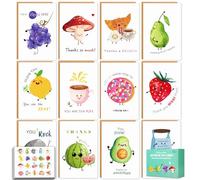 40 Thank You Cards for Teachers Cute Fun Pun Blank Joke Notes Cards Bulk Gratitude Appreciation Assorted for Friends Family Kids Coworkers Business All Occasion