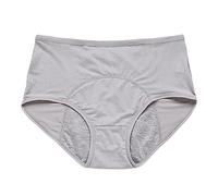 40 To 150KG Plus Size L To 8XL Physiological Pants Leak Proof Before And After Menstruation Medium To High Waisted Aunt's Sanitary Pants Underwear For Women Bunny Tail Panties (Silver, XL)