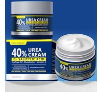 40% Urea Cream, 2Pcs Foot & Body Care Intensive Moisturiser for Cracked Heels & Dry Skin with 2% Salicylic Acid, Shea Butter, Tea Tree Oil & Vitamin E, Non-Greasy & Fast-Absorbing to Soften Hard Skin