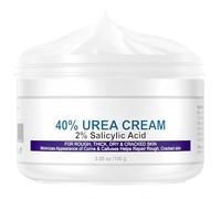 40% Urea Cream - Urea Foot Cream With 2% Salicylic Acid - Deep Moisturizing Cracked Heel Cream For Deep Cracked Skin - Women Men Maximum Strength Hand & Foot Cream For Cracked Heels And Dry Skin