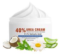 40% Urea Cream, Urea Foot Cream with 2% Salicylic Acid, Foot Cream for Very Dry Feet, Intense Moisturizing Cracked Heel Repair Cream, Exfoliating Foot Moisturiser for Calluses & Corns, 100g