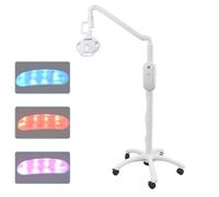 40 W Dental Mobile Teeth Whitening Lamp, 3 Colors Professional LED Teeth Whitening Bleaching Accelerator, with 8Pcs LED Light, for Dental Clinic, Beauty Salon