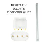 40 Watt Pl-L 2G11 4 Pin Compact Fluorescent Lamp 4100K Cool White 841 20,000 Hour Average Life