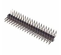 40-Way Double Row Right Angle Male Header 2.54mm Electronic Components Hobby DIY (Pack of 25)