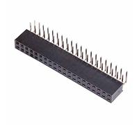 40-Way Double Row Right Angle PCB Socket 2.54mm Hobby DIY Electronic Components (Pack of 10)