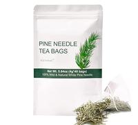 40 Wild Dried White Pine Needle Tea Bags, 4g/bag- 100% Natural Pure Pine Needles Herbal Tea - Caffeine free- Cut & Sifted- Non-GMO - Immune Support