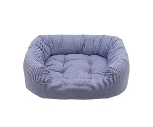 40 Winks Blue Sky Stripe Square Bed for Dogs - Large