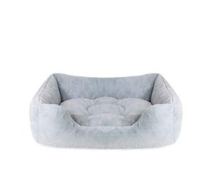 40 Winks Fur Blue Box Bed - Medium