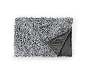40 Winks Silver Fluff Pet Blanket - 70x110cm