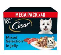 Cesar 10+ Senior Selection in Jelly - 40 x 100g