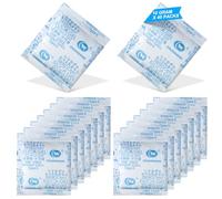 40 x 10g Moisture Absorber Sachets - Reusable Silica Gel Desiccant Packs, Anti-Mould Humidity Packs for Wardrobe & Clothes Storage, Food Drying, Books, Medicine, Electronics & Home Use (10g 40pcs)