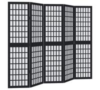 (40 x 160 cm/ 5 piece) vidaXL Room Divider Panels Office Privacy Screen Solid Wood Paulownia