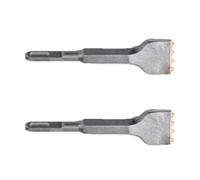 40 x 160mm SDS Plus Tuckpointing Mortar Raking Bit 2pcs, 4 Tips Rotary Hammer Chisel Floor Scraper for Tile Masonry Brick Concrete (Square Shank)