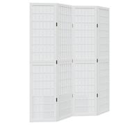 (40 x 180 cm/ 4 piece) vidaXL Room Divider Panels Office Privacy Screen Solid Wood Paulownia