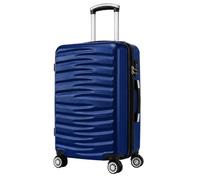40 x 20 x 25cm Underseat Cabin Suitcase with Detachable Wheels, Ryanair Cabin Bag, Lightweight Carry On Hard Shell Luggage, 20L Under Seat Spinner Trolley for Travel, Business (Royal Blue)