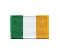 40 x 25 mm Ireland Dublin Cork Flag EU Sew-On Iron On Patch 1345 A