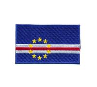 40 x 25 mm Island Republic Cape Verde Praia Flag Patch Sew-On / Iron-On Patch 001 A