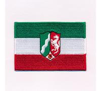 40 x 25 mm NRW Düsseldorf Flag Sew-On / Iron-On Patch 0632 A