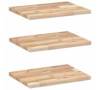 (40 x 30 x 2 cm/ 3 pcs) vidaXL Floating Shelves Wall Storage Shelf 4pcs Untreated Solid Wood Acacia
