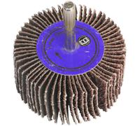 40 x 30mm Aluminium Oxide Flap Wheel - 6mm Shaft - 40 Grit - Abrasive Sanding