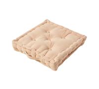 (40 x 40 cm, Beige) Cotton Plain Floor Cushion