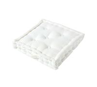 (40 x 40 cm, Off-White) Cotton Plain Floor Cushion