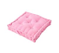 (40 x 40 cm, Pink) Cotton Plain Floor Cushion