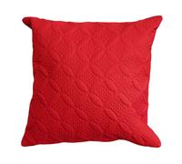 Homescapes Ultrasonic Quilted Embossed Cushion Cover in Red | Size: 40 cm x 40 cm Homescapes Red 40 cm x 40 cm