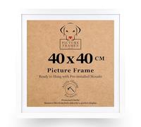 40 x 40 CM White Picture Frame for Home and Office - Square Picture Frames, White Picture Frames for Wall, Hanging Photo Frame, 40cm x 40cm Picture Frame