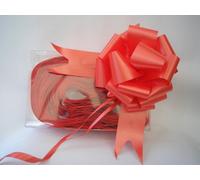 40 x 50mm (2") Rapid Satin Ribbon Pull Bows - RED for Gift Decorations, Flower Bouquets & Arrangements, Baskets, Wedding Cars, Floral Tributes, Arts & Crafts, Christmas Hampers