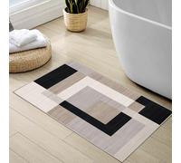 (40 x 60 cm (1 ft 3 in x 1 ft 9 in)_Small Bath Mat/Door Mat, Milo Neutral) Extra Large Rugs Living Room Printed Rug Runner