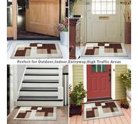 (40 x 60 cm (1 ft 3 in x 1 ft 9 in)_Small Bath Mat/Door Mat, Viva) Extra Large Rugs Living Room Printed Rug Runner