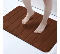 (40 x 60 cm, Brown) Non Slip Shower Bath Mats Memory Foam Bathroom Rug