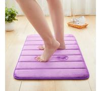 (40 x 60 cm, Purple) Non Slip Shower Bath Mats Memory Foam Bathroom Rug